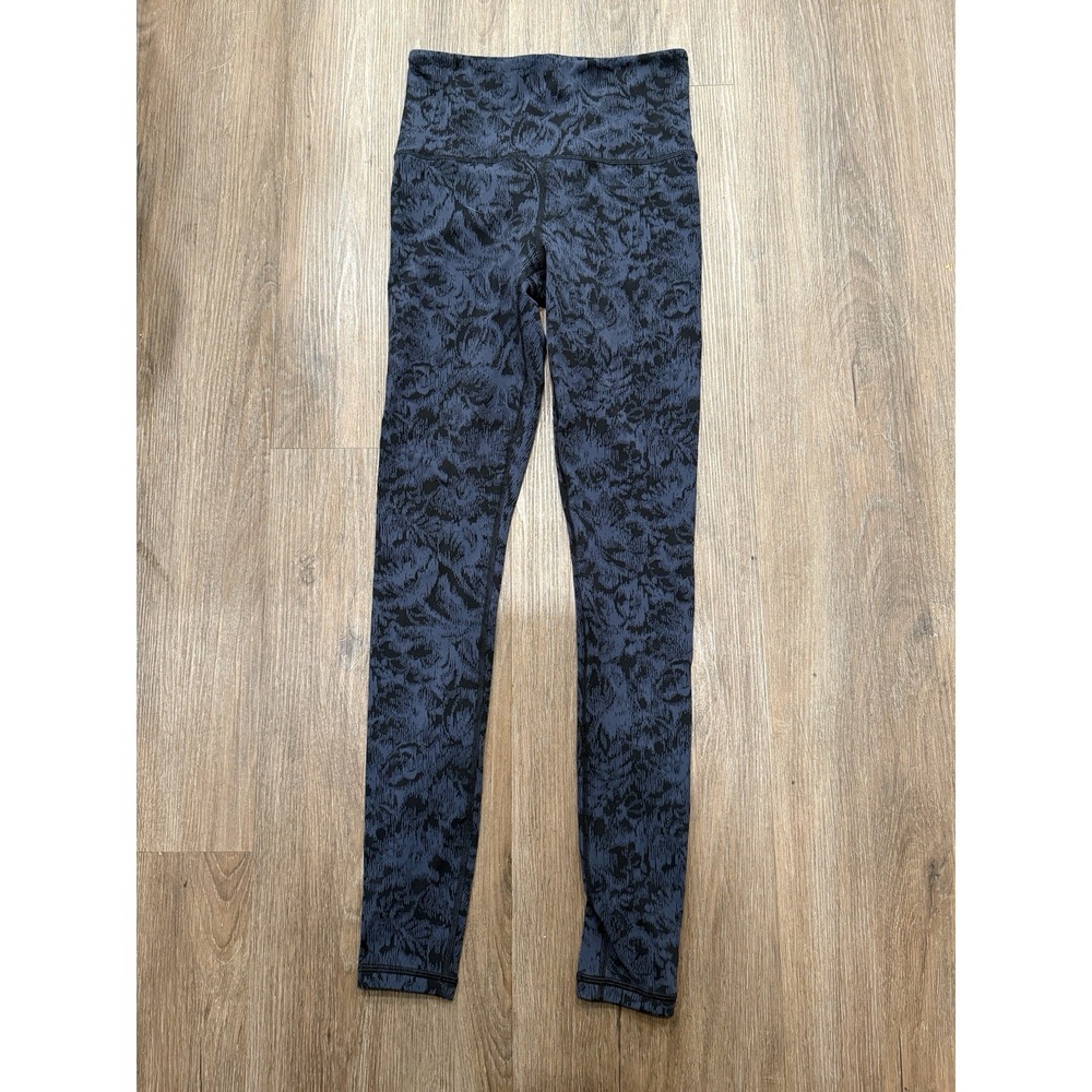 Athleta elation textured tight blue/black Size XS